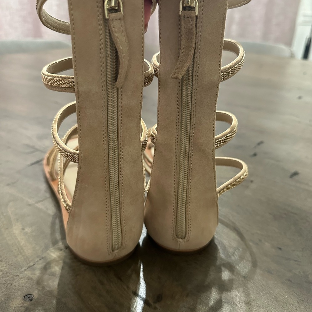 NEW $148 Free People Theia Gladiator Sandals Size 8.5 Suede/Leather - Picture 6 of 9